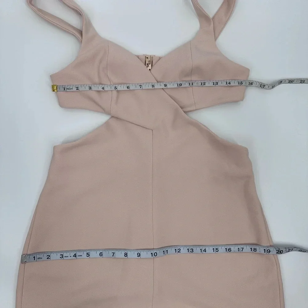 Significant Other Evie Cut Out‎ Open Back Long Dress Blush